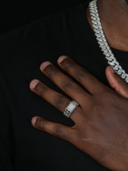 MOISSANITE Financial District Ring - 925 Silver