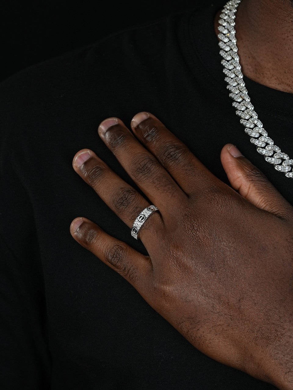 MOISSANITE Love Ring Eternity Band - 925 Silver