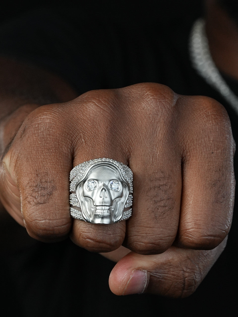 MOISSANITE Dead Rider Ring - 925 Silver