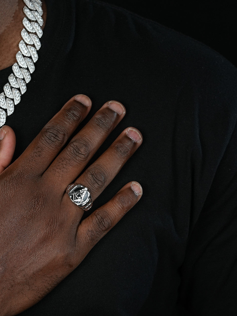 MOISSANITE Masonic Truth Ring - 925 Silver