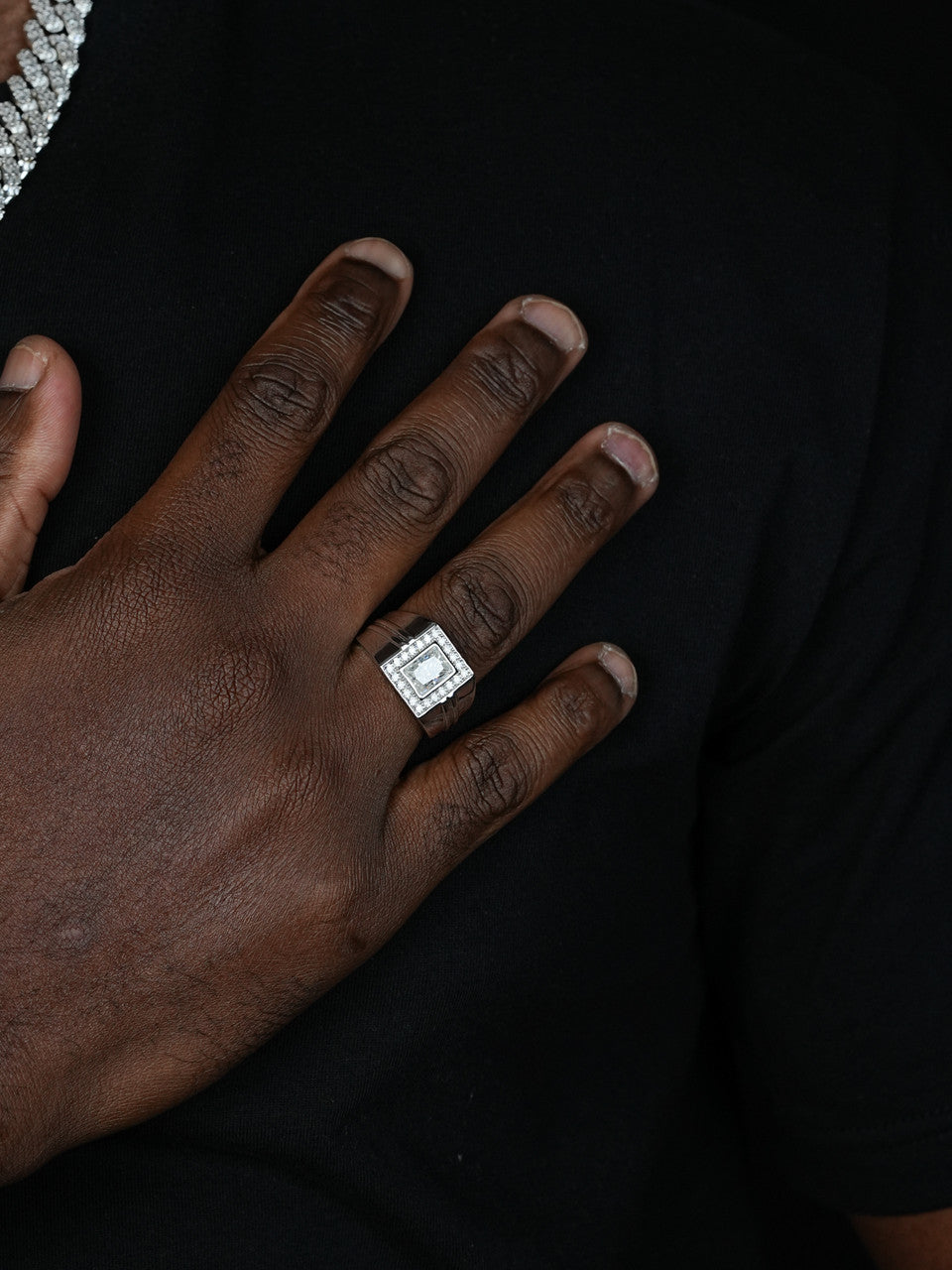 Moissanite Icy Swag Baguette Cut Ring -  925 Silver