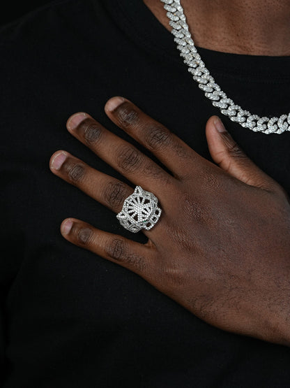 MOISSANITE Panther Fury Ring - 925 Silver
