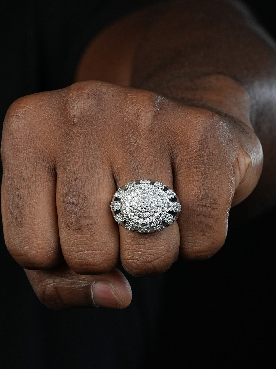 MOISSANITE Arabian Royal Crown Iced Out Ring - 925 Silver