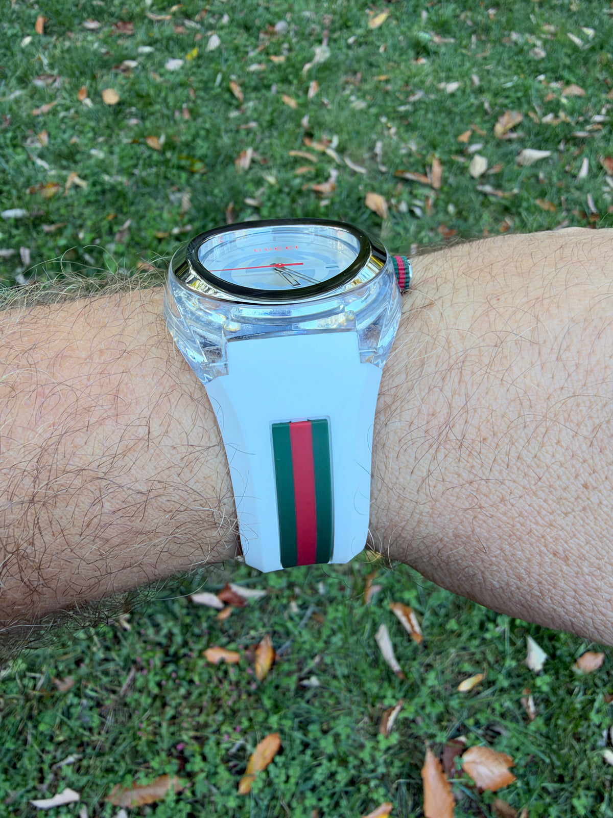 White GUCCI XXL Sync SYNC Swiss Made Watch 46mm YA137102