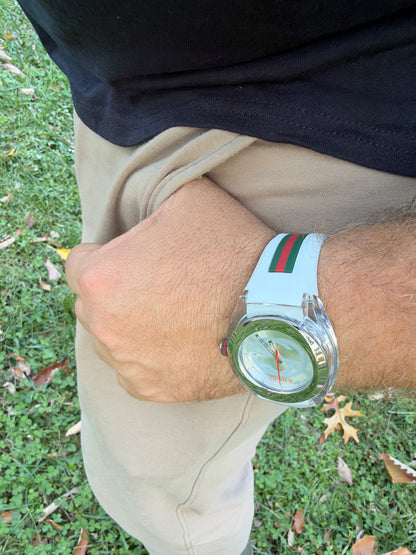 White GUCCI XXL Sync SYNC Swiss Made Watch 46mm YA137102
