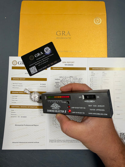 MOISSANITE New York Yankees Fitted Cap Iced Out Pendant - 14k Gold Vermeil Or 925 Silver - Medium 2"