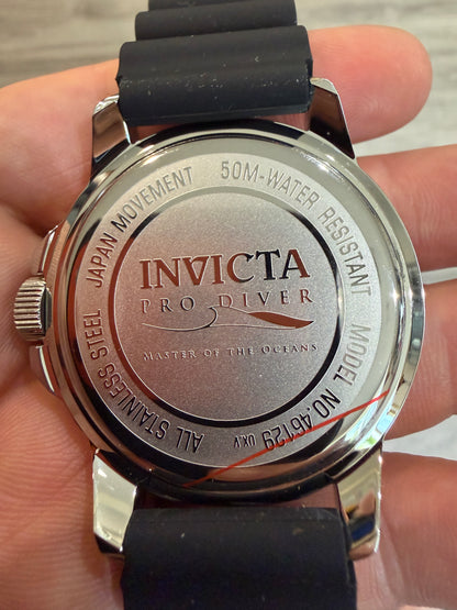 Invicta Pro Diver 46129 45mm Green Bezel - Japan Movement Silicone Strap