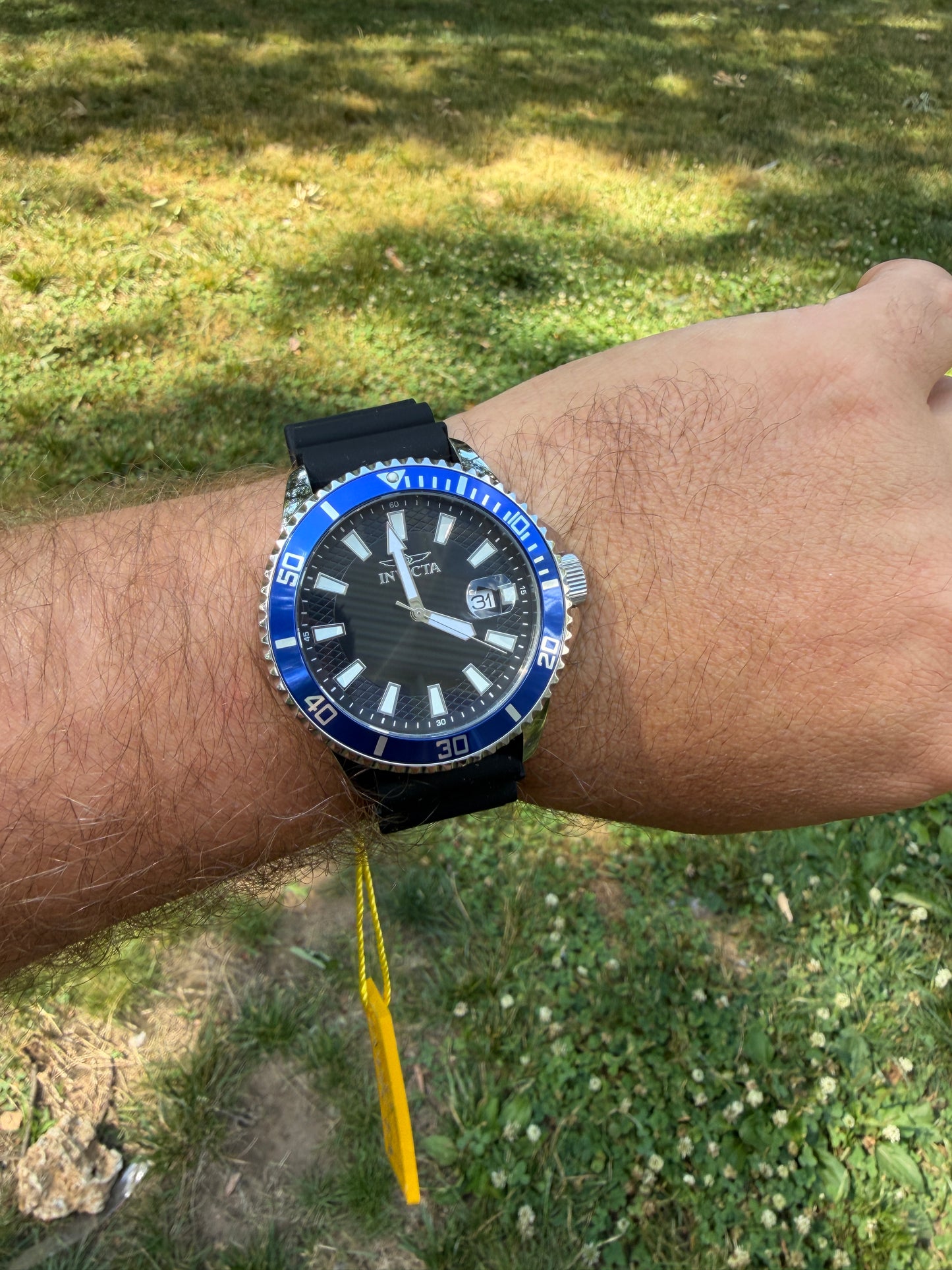 Invicta Pro Diver 46130 45mm Blue Bezel - Japan Movement Silicone Strap
