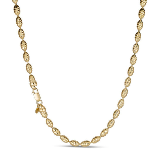 Infinity Rice Link Chain Necklace - 14k Gold Vermeil 925 Sterling Silver - 18"-30" - 6mm CHAINS HarlemBling