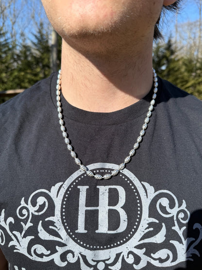 Infinity Rice Link Chain Necklace - 925 Sterling Silver - 18"-30" - 6mm CHAINS HarlemBling