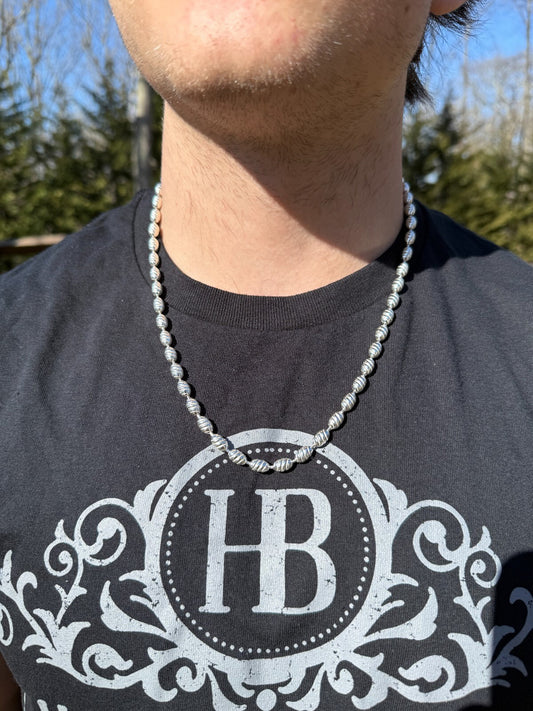 Infinity Rice Link Chain Necklace - 925 Sterling Silver - 18"-30" - 6mm CHAINS HarlemBling