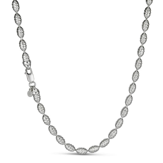 Infinity Rice Link Chain Necklace - 925 Sterling Silver - 18"-30" - 6mm CHAINS HarlemBling