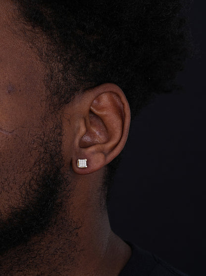 NYC Central Park Earrings - 14k Gold Vermeil 925 Silver - CZ Stones - 6mm