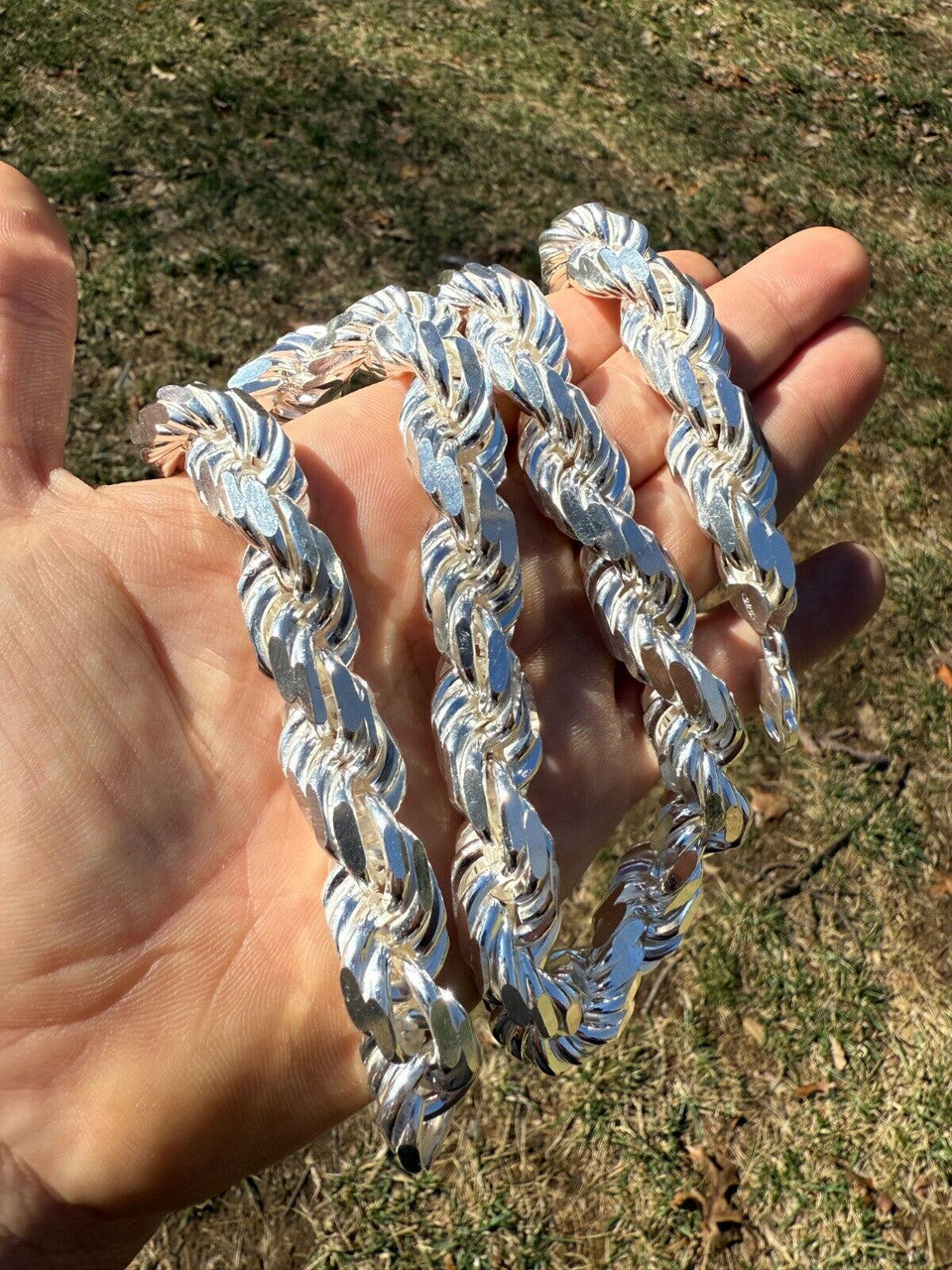 Half Kilo Rope Chain Necklace - 925 Sterling Silver - 18