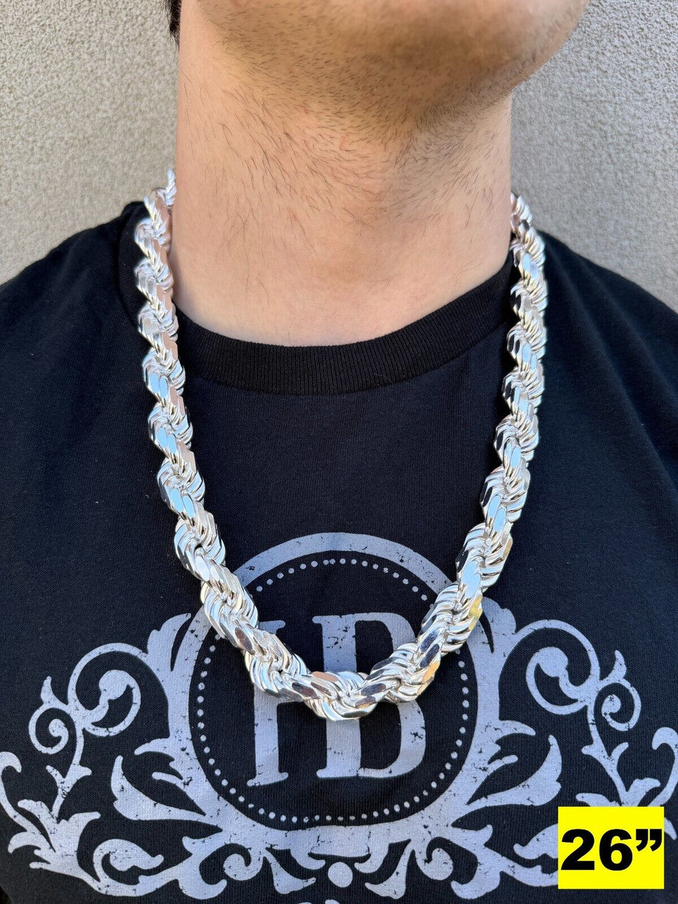 LIMITED EDITION - 14.5mm HANDMADE ROPE CHAIN - Only 30pc Made CHAINS HarlemBling