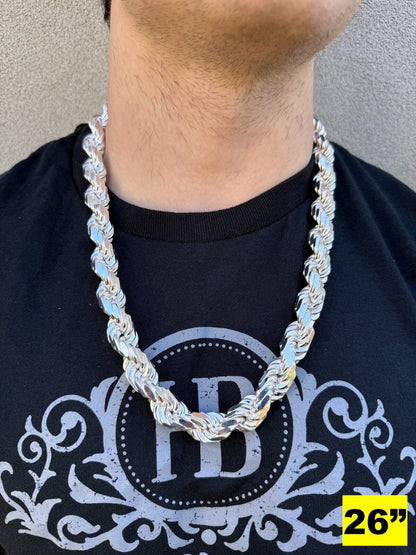 LIMITED EDITION - 14.5mm HANDMADE ROPE CHAIN - Only 30pc Made CHAINS HarlemBling