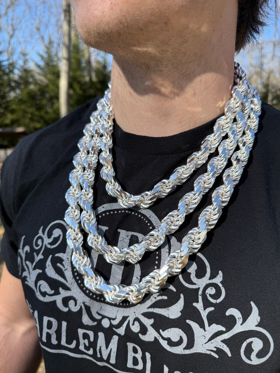 Half Kilo Rope Chain Necklace - 925 Sterling Silver - 18