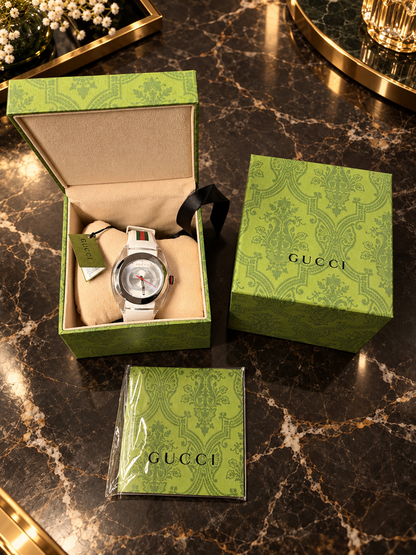 White GUCCI XXL Sync SYNC Swiss Made Watch 46mm YA137102