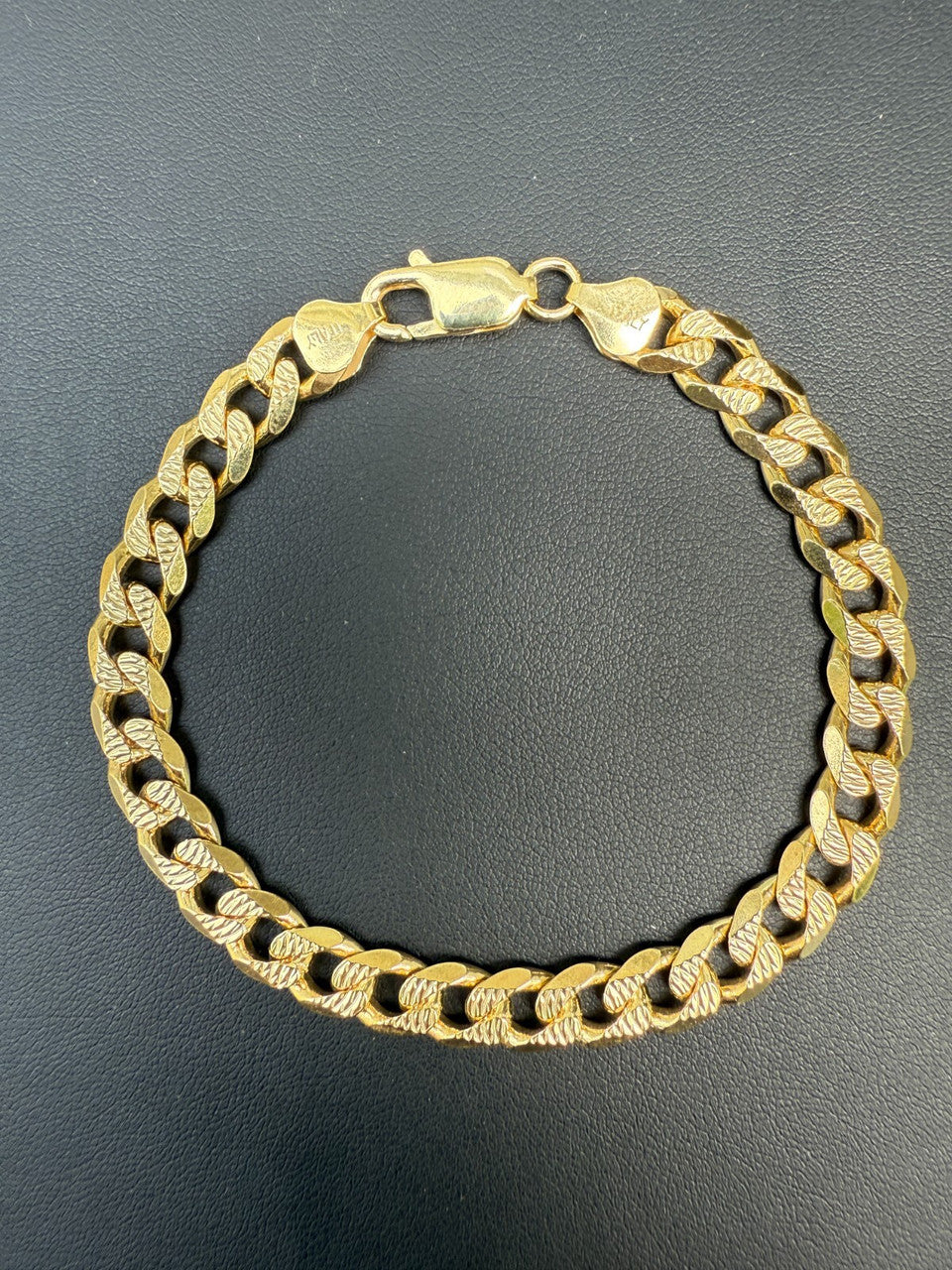Mens Miami Cuban Bracelet Diamond Cut 14k Gold Vermeil Solid 925 Silver Imported from eBay HarlemBling