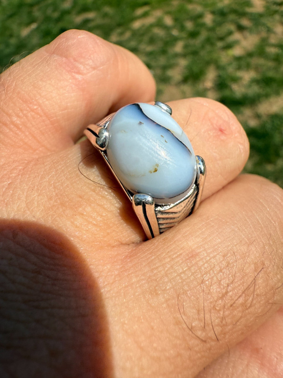 Mens Real 925 Silver Agate Natural Stone Handmade Ring Sz 6-13 NO TWO ARE ALIKE Imported from eBay HarlemBling