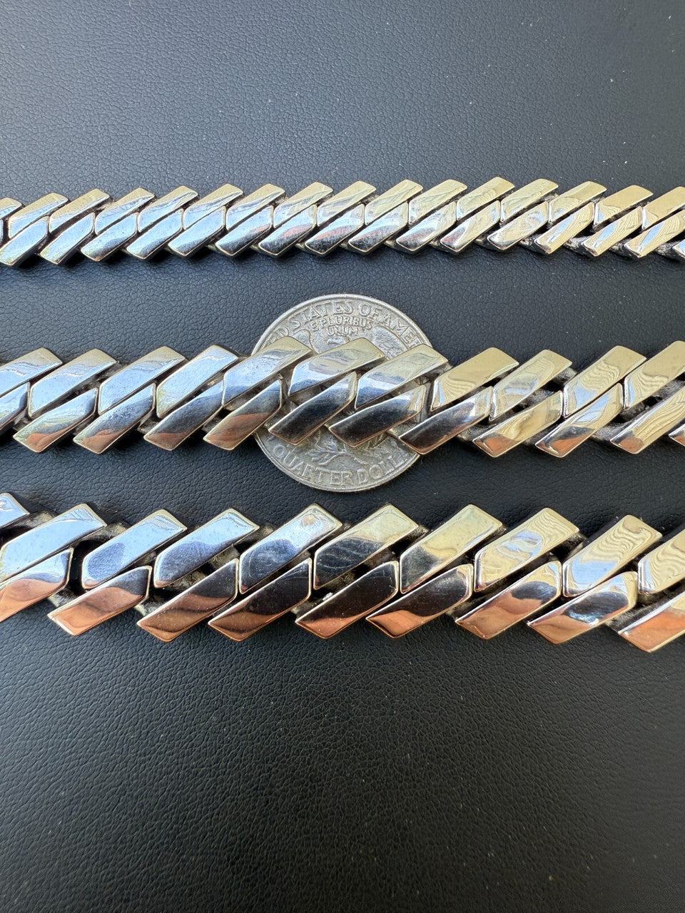 Monaco Prong Cuban Bracelet HOLLOW - Rhodium Finish 925 Sterling Silver - 7"-9" - 9mm-13mm EVERYDAY ESSENTIALS HarlemBling