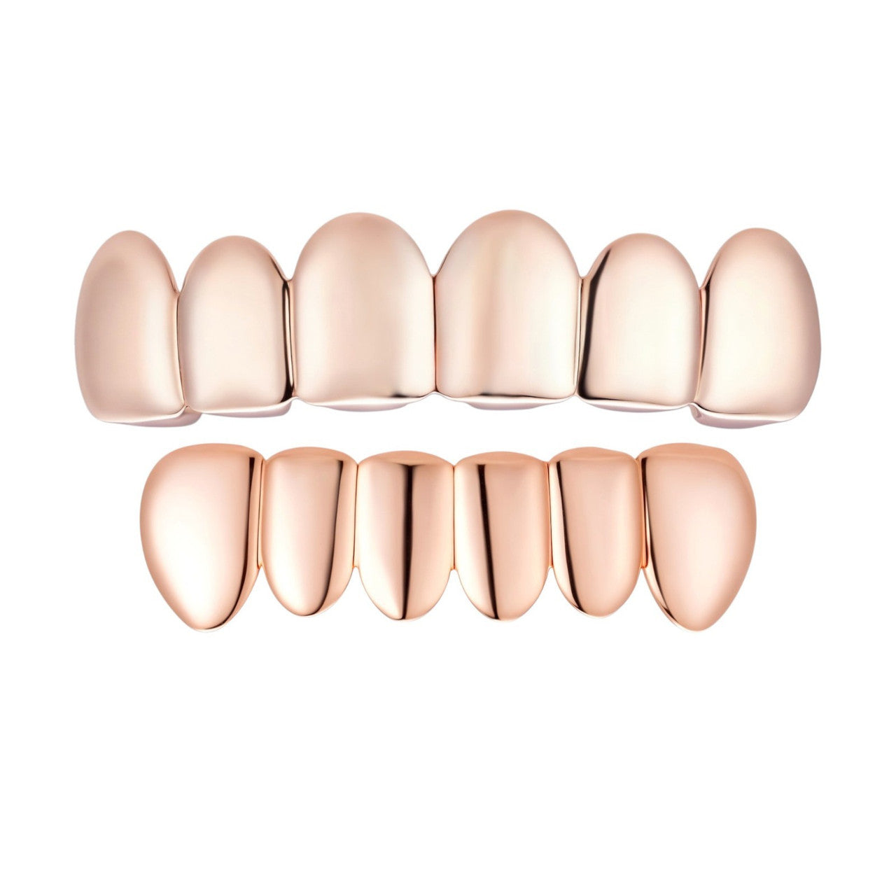 Real SOLID 14k Rose Gold 925 Sterling Silver Custom GRILLZ Teeth Top Bottom Imported from eBay HarlemBling