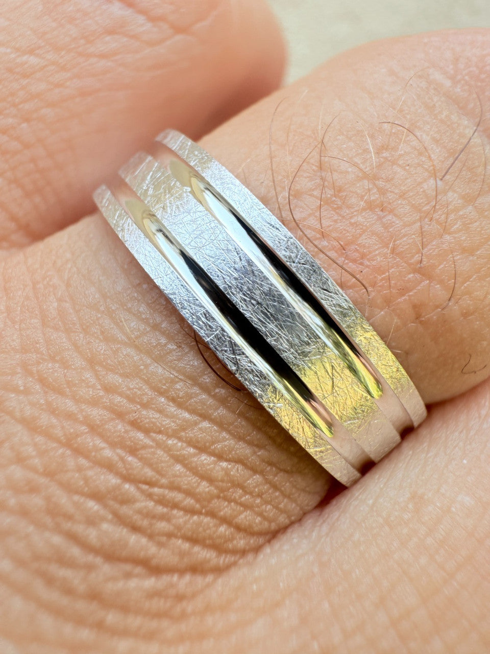 Solid 925 Sterling Silver Plain Wedding Band Ring 6mm Mens Ladies Brushed Finish Imported from eBay HarlemBling