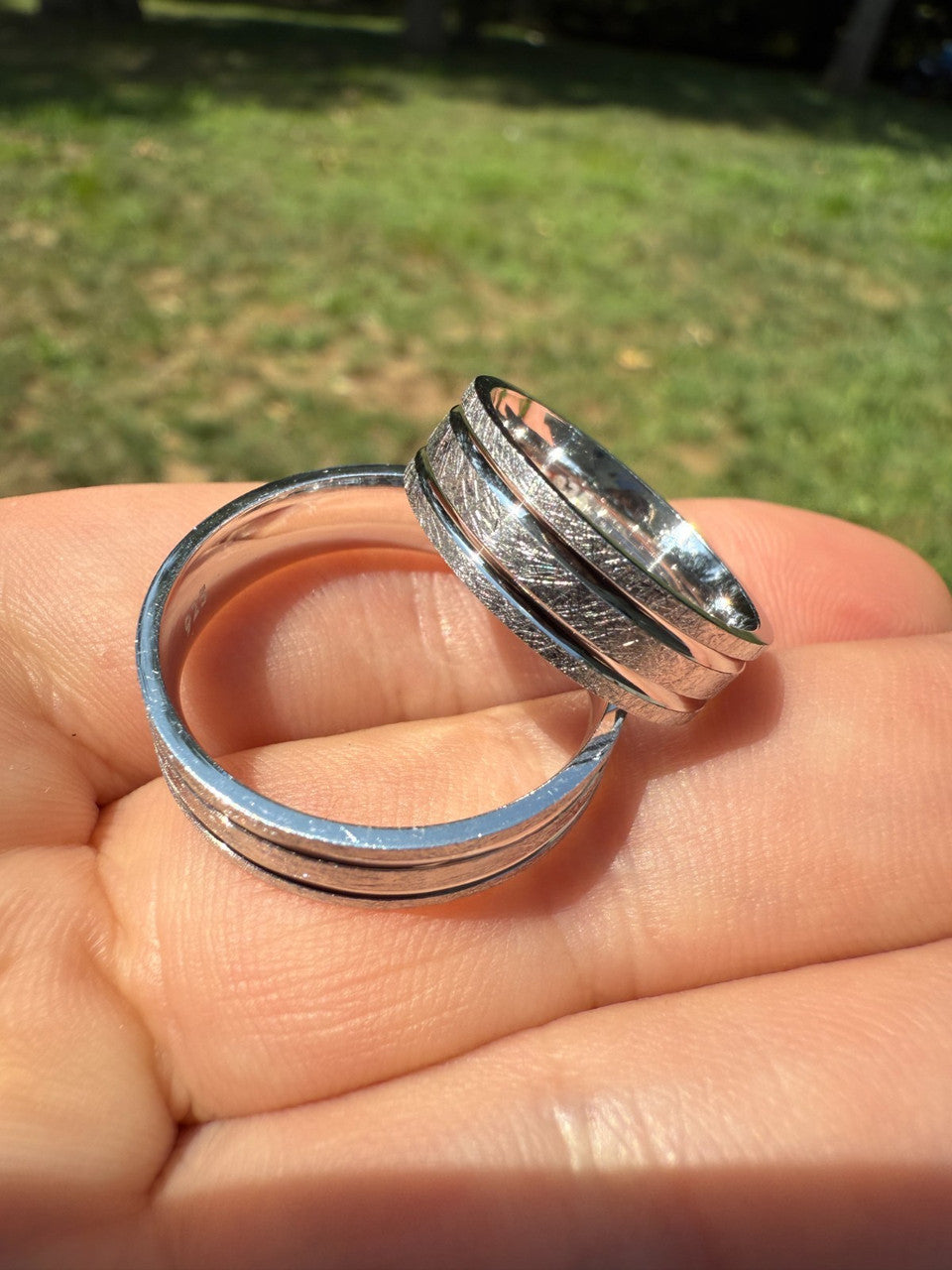 Solid 925 Sterling Silver Plain Wedding Band Ring 6mm Mens Ladies Brushed Finish Imported from eBay HarlemBling