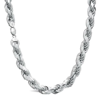 Half Kilo Rope Chain Necklace - 925 Sterling Silver - 18"-30" - 14.5mm