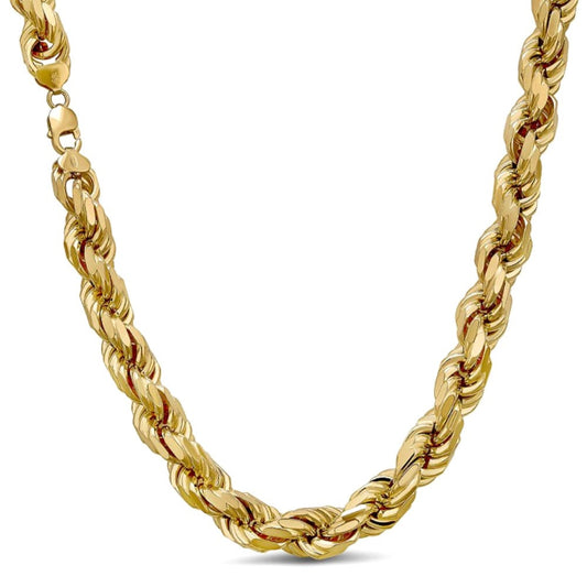 Half Kilo Rope Chain Necklace - 14k Gold Vermeil 925 Sterling Silver - 18"-30" - 14.5mm