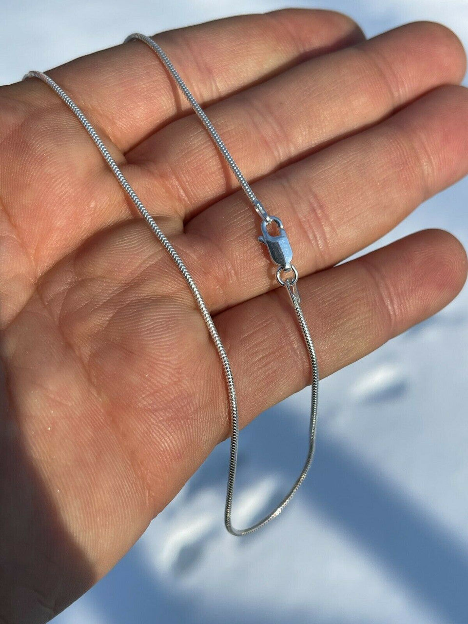 Handmade Solid 925 Sterling Silver 1.5mm Snake Chain Diamond Cut Ladies Necklace 14-30