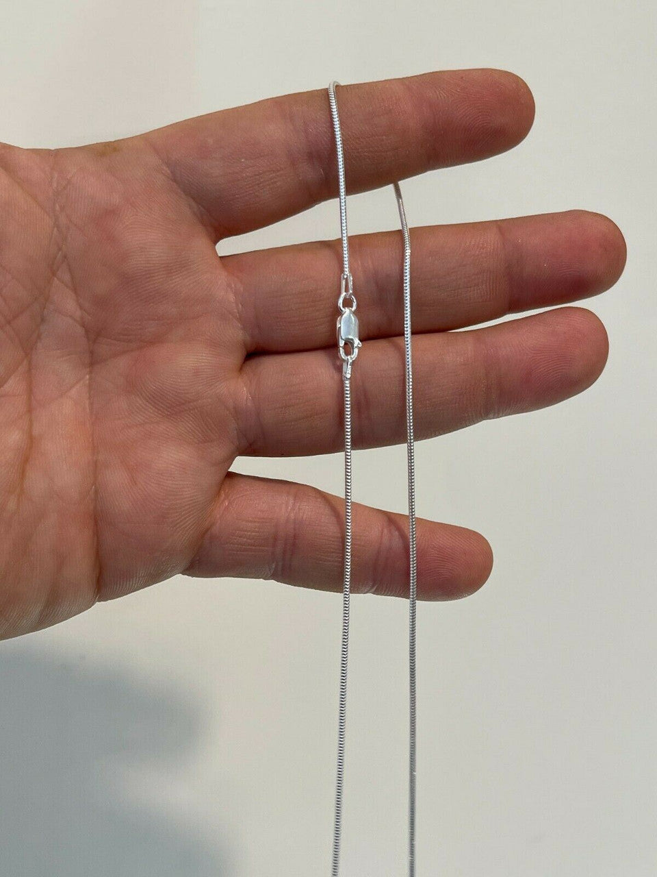 Handmade Solid 925 Sterling Silver 1.5mm Snake Chain Diamond Cut Ladies Necklace 14-30