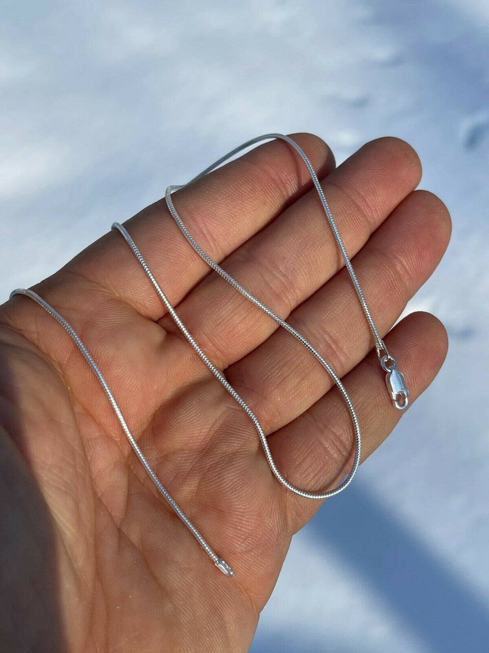 Handmade Solid 925 Sterling Silver 1.5mm Snake Chain Diamond Cut Ladies Necklace 14-30