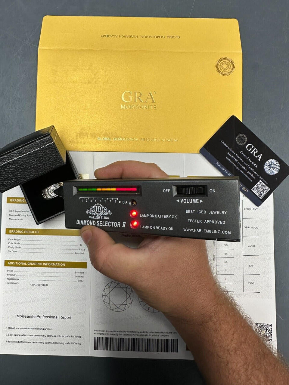 HarlemBling 0.5ct Moissanite Men's Real Solid 925 Silver Ring Passes Tester Iced Sizes 6-13