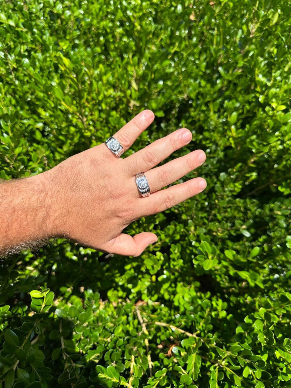 HarlemBling 0.5ct Moissanite Men's Real Solid 925 Silver Ring Passes Tester Iced Sizes 6-13