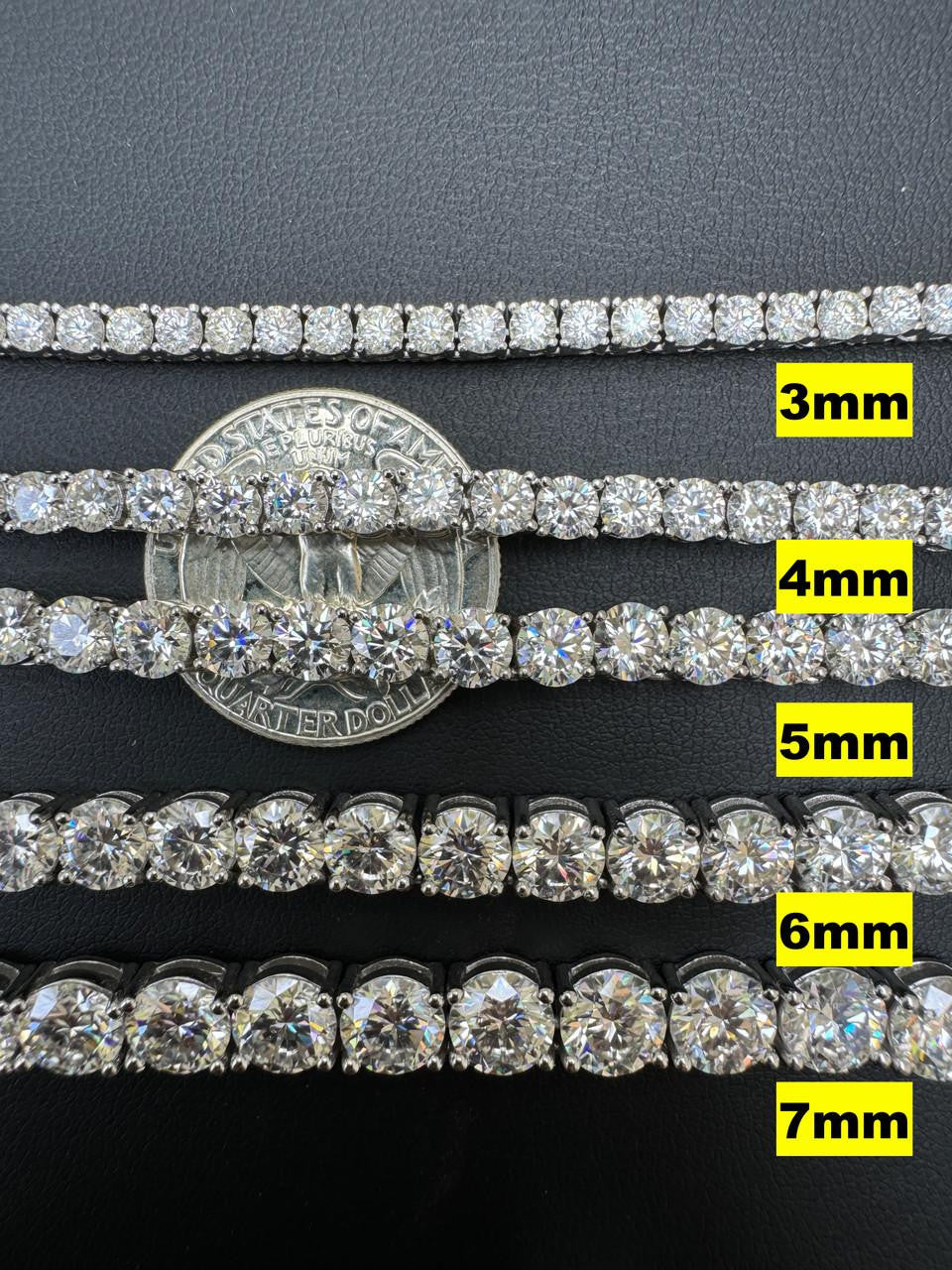 Harlembling bestselling tennis chain in official product photography