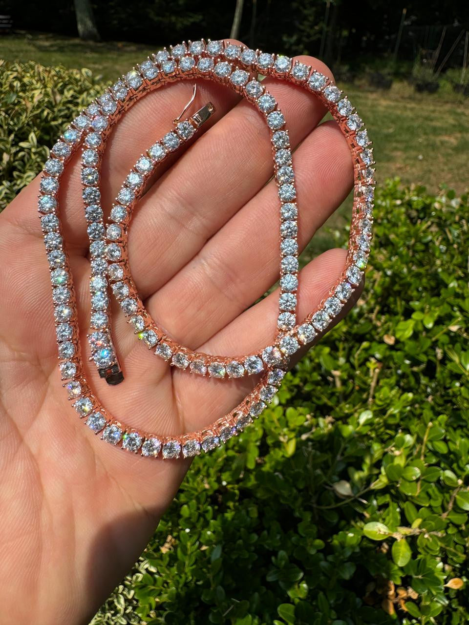 1 BESTSELLER Tennis Chain Necklace Iced Out CZ Stones – Harlembling