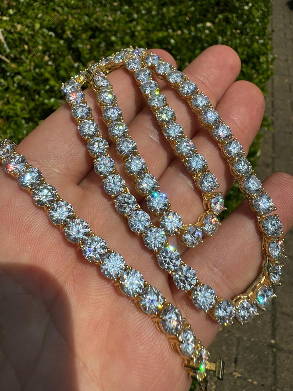 1 BESTSELLER Tennis Chain Necklace Iced Out CZ Stones – Harlembling