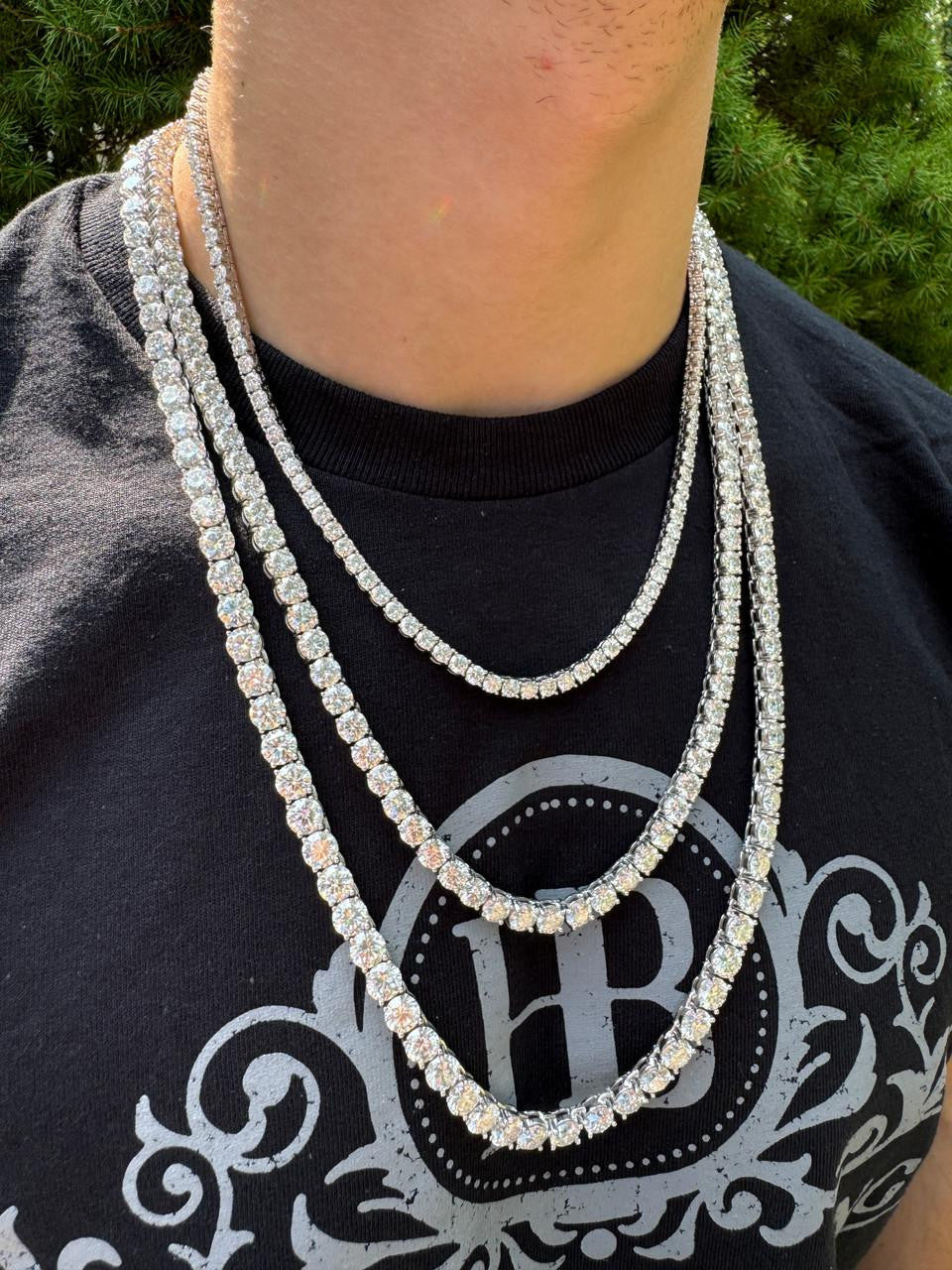 1 BESTSELLER Tennis Chain Necklace Iced Out CZ Stones – Harlembling