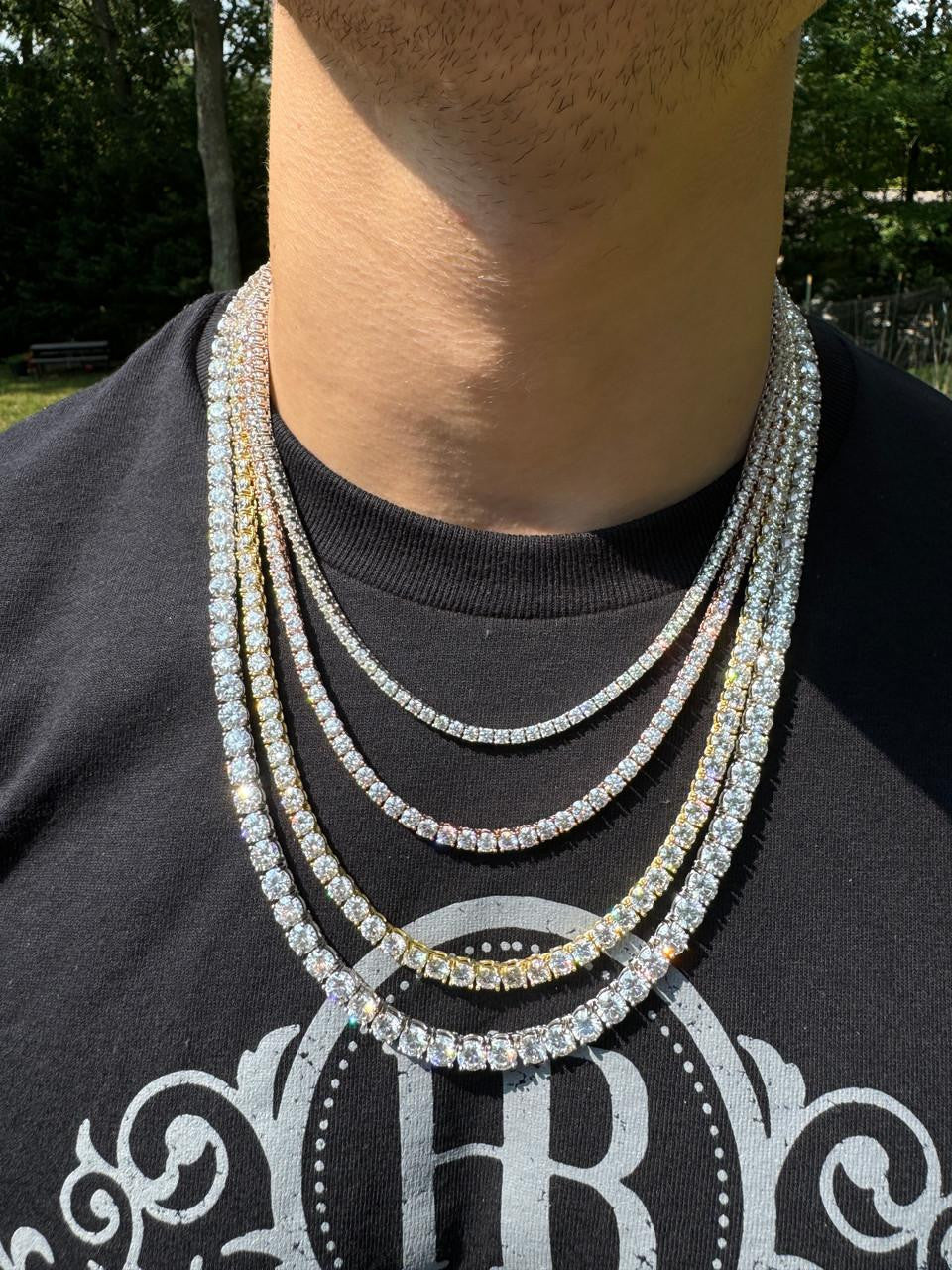 1 BESTSELLER Tennis Chain Necklace Iced Out CZ Stones – Harlembling