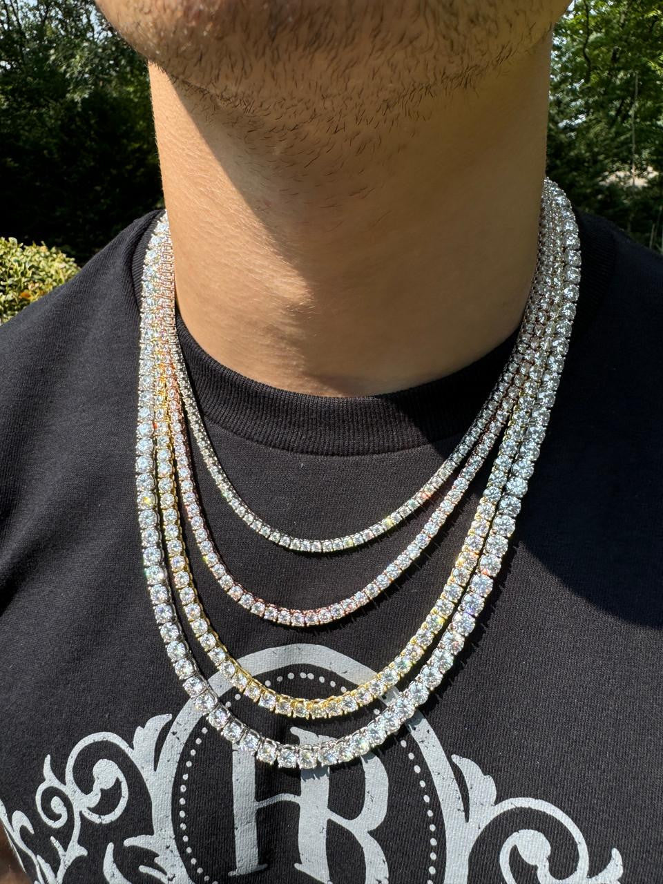 1 BESTSELLER Tennis Chain Necklace Iced Out CZ Stones – Harlembling