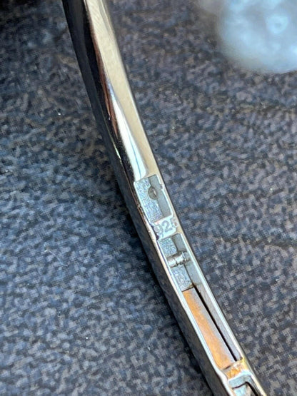 HarlemBling 1.9ct Moissanite Real 925 Silver Iced Diamond Nail Bangle Bracelet 6-7.5" Passes Diamond Tester