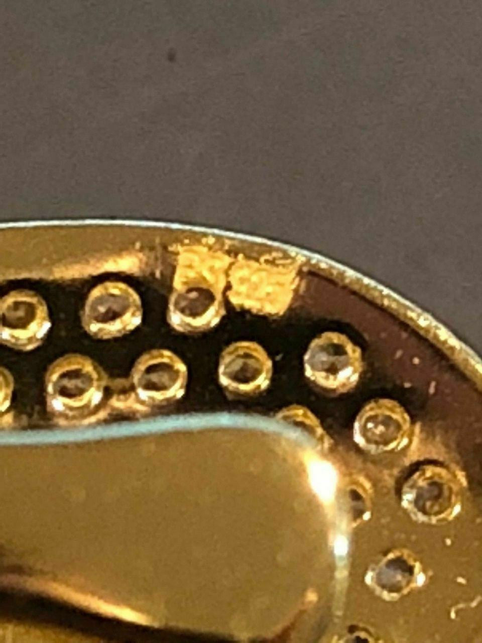 HarlemBling 14k Gold Over Real SOLID 925 Silver Diamond GRILLZ Teeth Top Bottom Hip Hop ICY