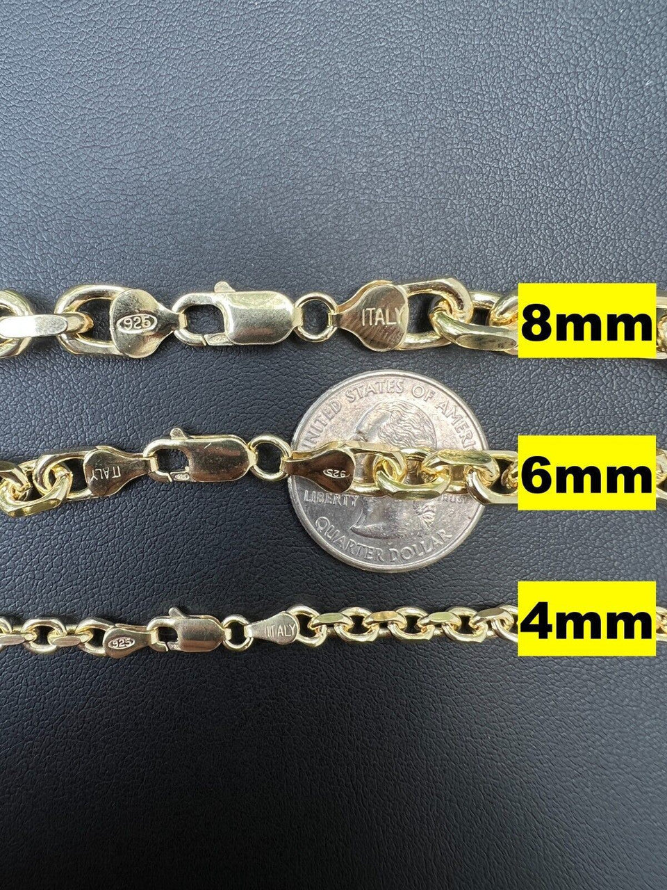 Anchor Cable Chain Necklace Or Bracelet - 14k Gold Vermeil 925