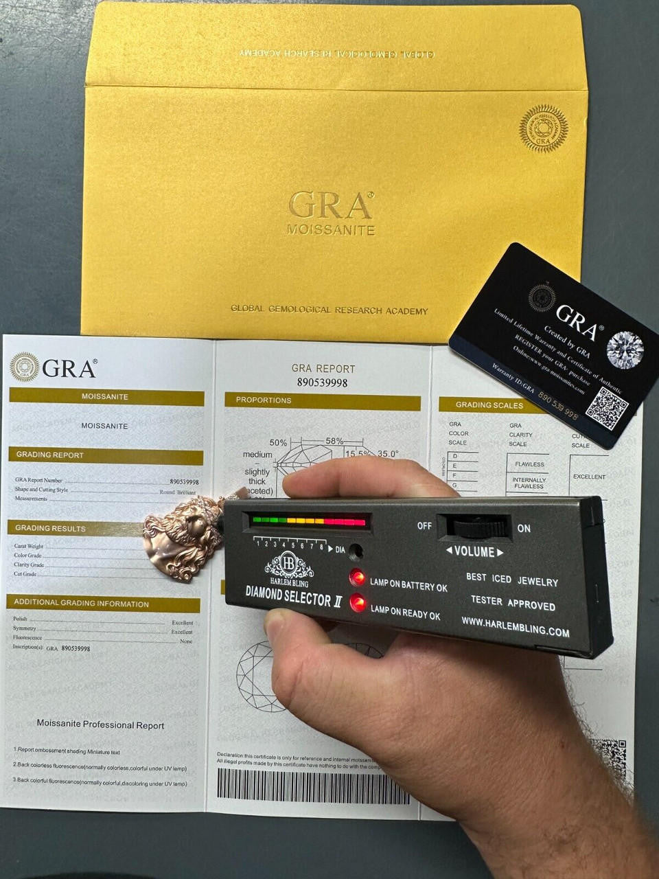 HarlemBling 14k Rose Gold Over Solid 925 Silver MOISSANITE Jesus Piece Iced Pendant Necklace