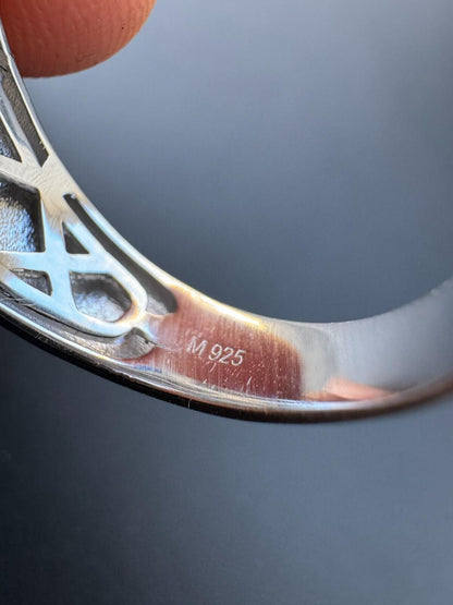 HarlemBling 2.5ct MOISSANITE Round Cut Big Solitaire Men's Real Solid 925 Silver Ring Pinky