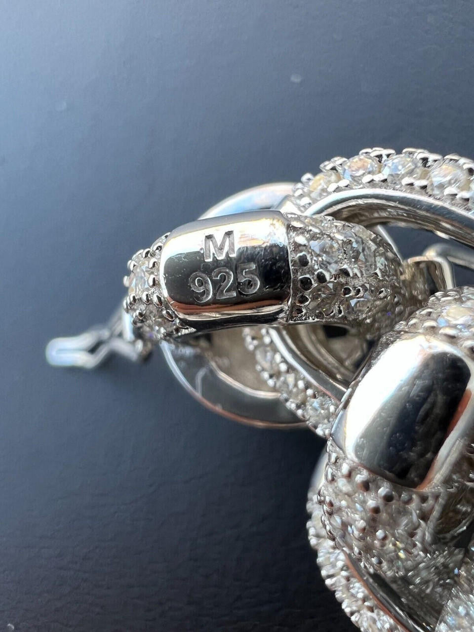 HarlemBling 22ct VVS Moissanite Thick Rolo Link Iced Hip Hop Bracelet - Pass Diamond Tester