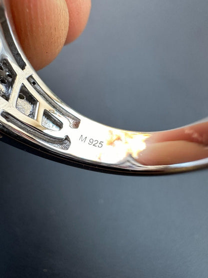 HarlemBling 4.3ct MOISSANITE Iced Real Baguette Star Of David Ring For Men Solid 925 Silver