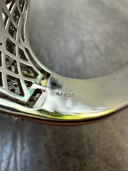 HarlemBling 6.5ct MOISSANITE Iced Real Baguette Cross Shaped Ring For Men Solid 925 Silver