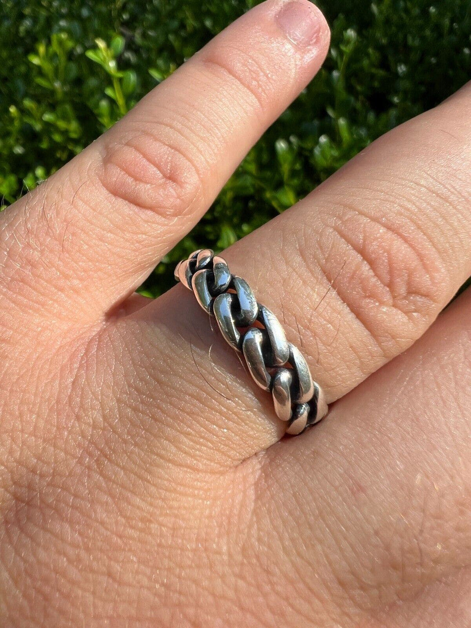 HarlemBling 6mm Miami Cuban Wedding Band Ring - Real Solid 925 Sterling Silver - Mens Ladies